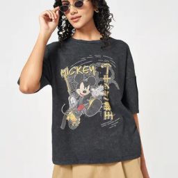People by Pantaloons Black Graphic T-Shirt-picture-11
