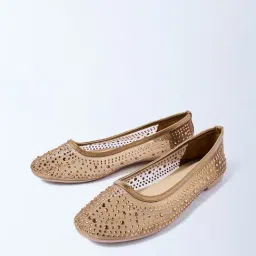 LUNA BLU by Westside Bronze Diamante Embellished Ballerina-picture-32