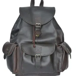 Celtic Brown Leather Backpack-picture-27