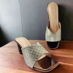 FABBMATE Embellished Party High-Top Comfort Peep Toes-image-62