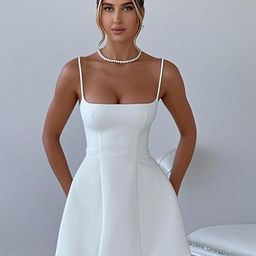StyleCast x Revolte Women Shoulder Straps Fit and Flare Dress-image-127