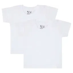 Bodycare Kids White Regular Fit T-Shirt (Pack of 2)-image-7