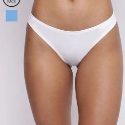 Basiics By La Intimo Blue & White Comfort Fit Panties - Pack Of 2-image-93