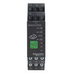 Schneider Electric Harmony Control Series 3 Phase DPDT 99x22.5x90 mm DIN Rail Mount Frequency, Phase & Voltage Monitoring Relay, RMNF22TB30-9