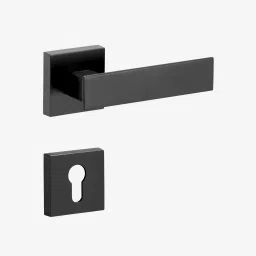 Dorset Nickel Graphite Matt Finish Door Handle Vitra-3