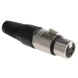 RS PRO Cable Mount XLR Connector Female 4 Way, 458008-10