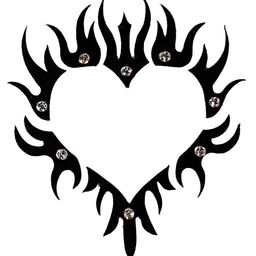 Comet Busters Temporary Body Jewel Studded Heart Tattoo-picture-43