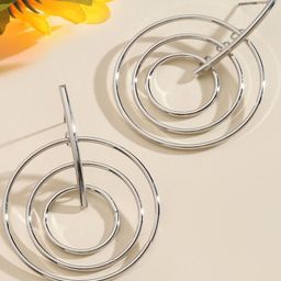 SALTY Pack of 2 Women Captivating Luxury Silver Earring-28