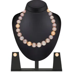 Sri Jagdamba Pearls Multicolor Alloy Casual Necklace Set-image-38