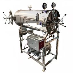 Serve Scientific Solution Double Door Horizontal Cylindrical Autoclave 221 L, SP-1117-21