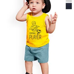KidBee Kids Pack Of 3 Cartoon Character Printed Cotton Sleeveless T-Shirts-picture-30