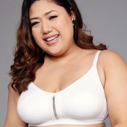 Clovia White Solid Non-Wired Non Padded T-shirt Bra BR2078P1832E-image-26