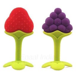 Enorme Silicone Grapes & Strawberry Shape Teether Pack of 2 - Multicolour-24
