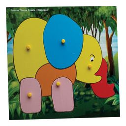 KIDS LOGIC Jumbo Theme Puzzle Elephant - Multicolor-image-49