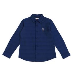 US Polo Assn Cotton Knit Full Sleeves Solid Shirt - Navy Blue-image-21