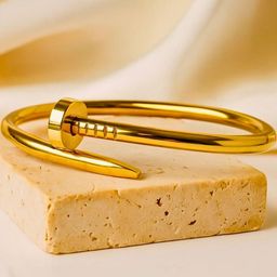 Bauble Cluster Gold-Plated Cuff Stainless Steel Bracelet-image-38