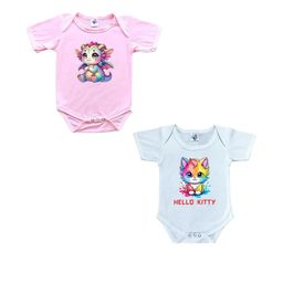 Cute Pals Kids-Unisex Multicoloured Cotton Rompers-image-95