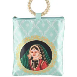 Kuber Industries Printed Structured Tote Bag with Applique-18