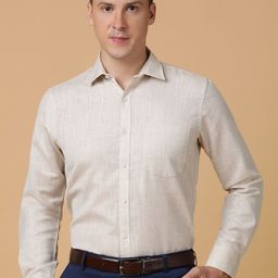 TABARD Men Spread Collar Solid Cotton Formal Shirt-picture-27