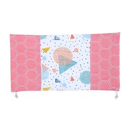 Kuber Industries Cotton Geometric Pattern Attractive Bolster Cover With Drawstring for Home Decor Set of 4 - Multiclour image 5