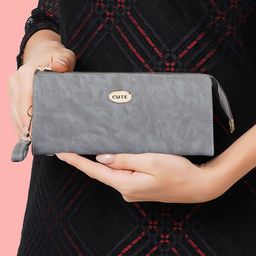 NORVE Women Solid Zip Around Wallet-53