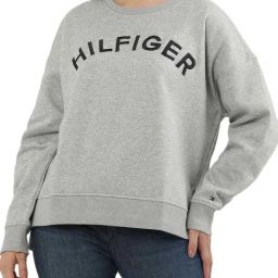 Tommy Hilfiger Grey Logo Regular Fit Sweatshirt-image-94