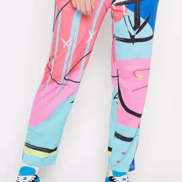 EDRIO Multicolor Printed Track Pants-picture-9