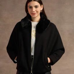 U.S. Polo Assn. Black Relaxed Fit Kimono Jacket-25