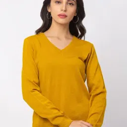 Globus Yellow Full Sleeves Sweater-33