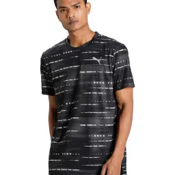 Puma Black Graphic Short Sleeve Men's Running T-shirt-picture-4