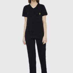 Vimal Jonney Black Regular Fit Pajama Set-image-34