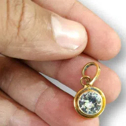 VANISHREE WORLD Gold-Plated Stone Studded Pendant-40