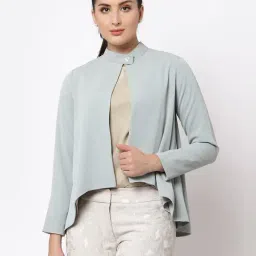 Office & You Pewter Blue Full Sleeves Jacket-image-35