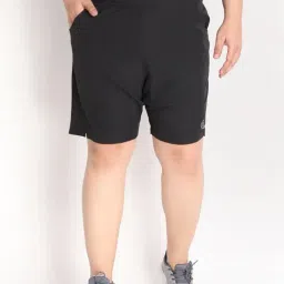 Chkokko Black Regular Fit Shorts-image-65