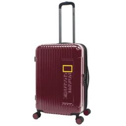 National Geographic Canyon Maroon Medium Hard Check In Trolley - 24 Inch-image-52
