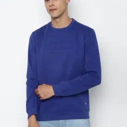 Allen Solly Sport Blue Cotton Regular Fit SweatShirt-32