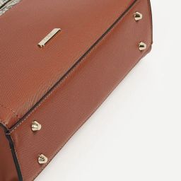 Code by Lifestyle Tan Textured Sling Handbag image 3