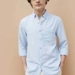 Fame Forever By Lifestyle Light Blue Cotton Regular Fit Shirts-picture-40