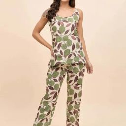 Mabish By Sonal Jain Multicolored Cotton Printed Kaftan Pant Set image 2