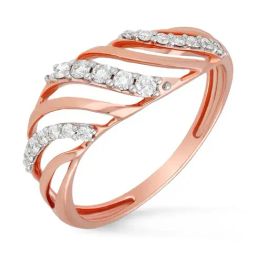 Malabar Gold and Diamonds 18k IGI Certified Diamond Rose Gold Ring for Women-picture-34
