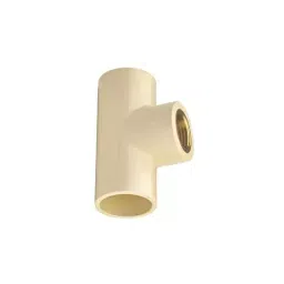 Topland 2.54 x 1.905 cm CPVC Brass Tee, 354TS105-47