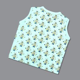 Born Babies Infants Pack Of 3 Printed Cotton Sleeveless Front Open Jhabla Vests CBPSB image 5