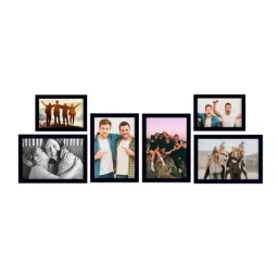ecraftindia Memory Wall Collage Photo Frame - Set of 6 Photo Frames for 2 Photos of 4'x6', 4 Photos of 5'x7' image 3