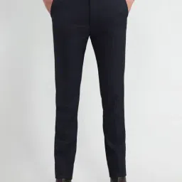 Arrow Blue Slim Fit Trousers-picture-7
