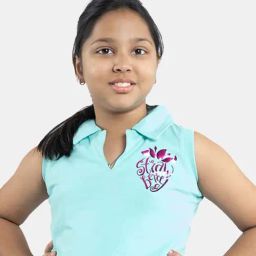 Kiddopanti Kids Aqua Green Cotton Printed Polo Tee-image-49