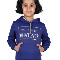 3PIN Girls Navy Cotton Regular Fit Printed Sweatshirt-picture-36