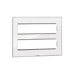 Legrand Cover Plate with Support Frame Myrius Ice White 16 Module, 6795 36-43