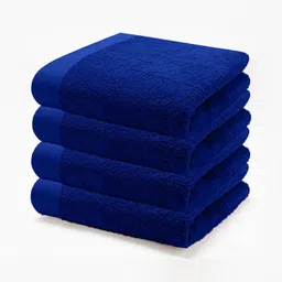 HOME PLUS STUDIOS Blue 4 Cotton 650 GSM Bath Towel-image-98