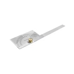 A.D INTERNATIONAL Angle Measure Tool Square Head Protractor with 0 - 180° Measurement Range and 10 cm Ruler, Locking Screw for Wood Working, YX-VBOX-SGFU image 3