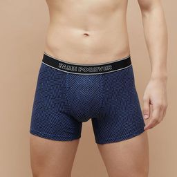 Fame Forever by Lifestyle Printed Cotton Breathability Trunks 1000014262217-DARK BLUE-image-46